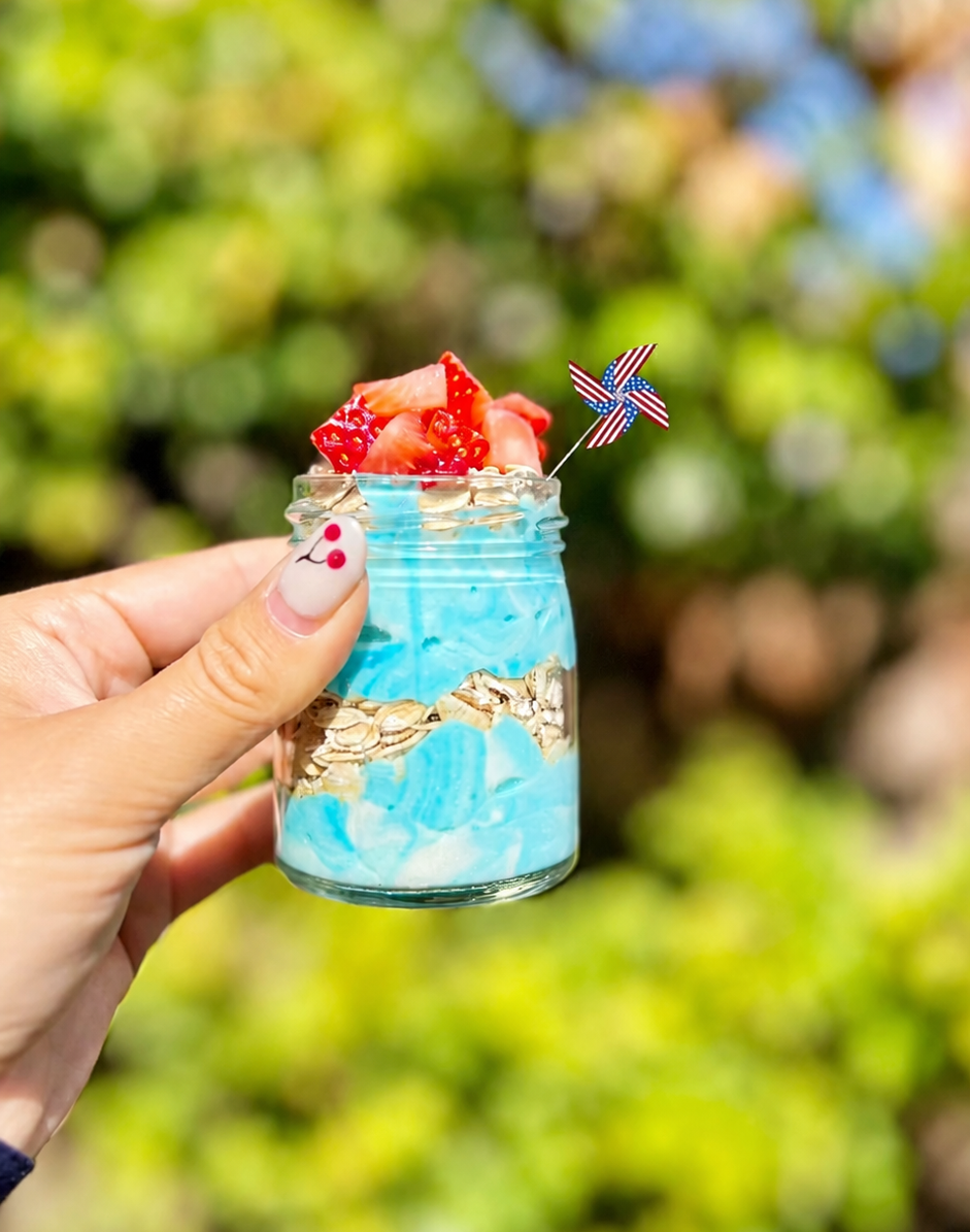 Fourth of July Yogurt Oat Snack πΊπΈ