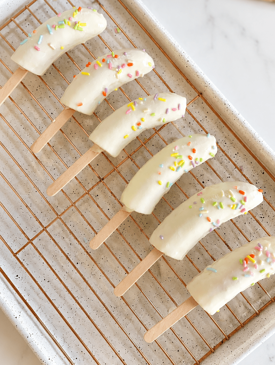 Frozen Banana Yogurt Pops π